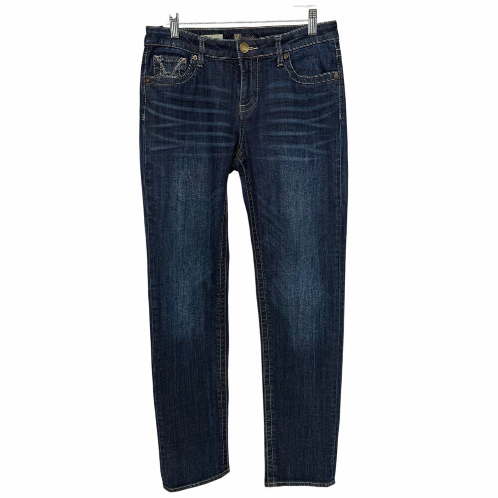 Kut from the Kloth Stevie Dark Wash Straight Leg Jeans